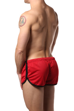 Jack Adams Red Air Mesh Track Short W/ Liner thumbnail 3