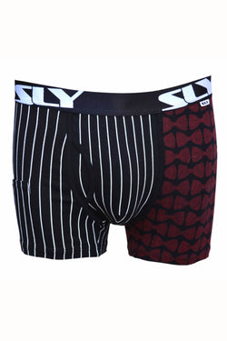 Sly Black Multi Stay Classy Boxer Brief & Sock Pack thumbnail 2