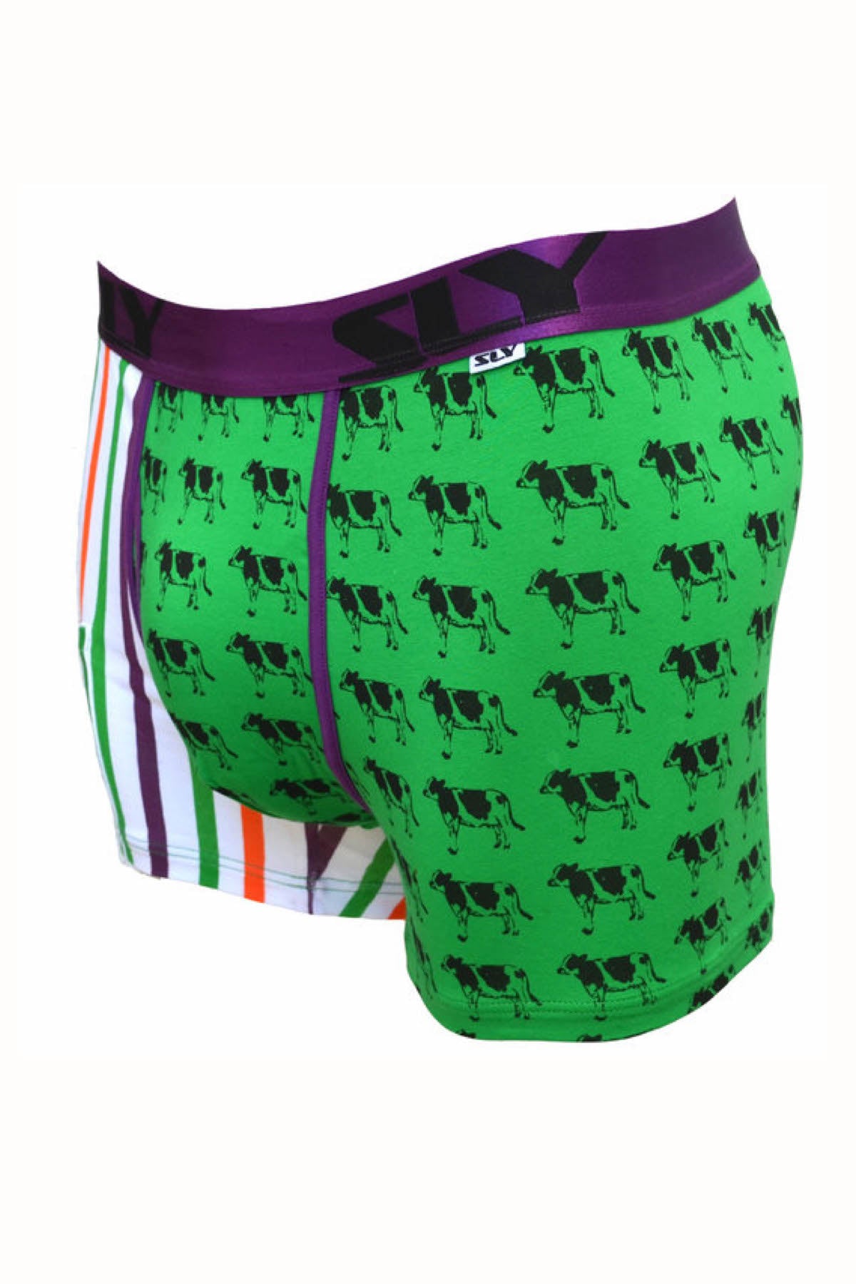 Sly Green & Multi Milk The Cow Boxer Brief & Socks Pack