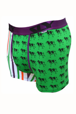 Sly Green & Multi Milk The Cow Boxer Brief & Socks Pack thumbnail 3