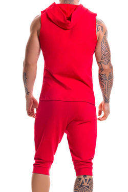 Jor Red Sleeveless London Hoodie thumbnail 2