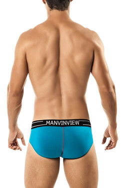 Manview Blue Stretch Cotton Poko Brief thumbnail 3