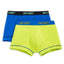 2(X)IST Lime & Blue Performance Cotton Trunk 2-Pack