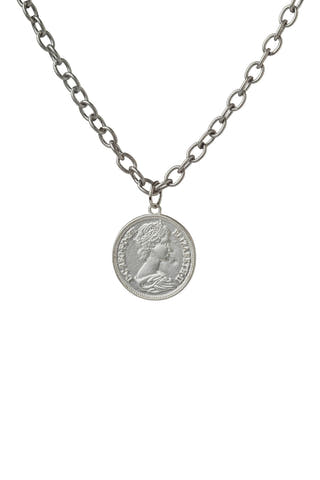 Rave Lucky Pence Silver Necklace