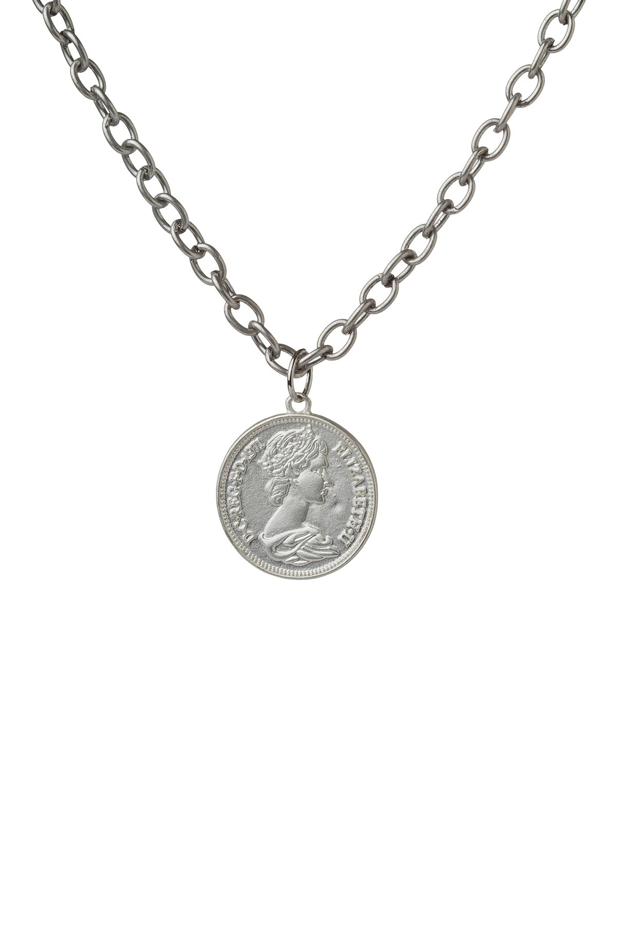 Rave Lucky Pence Silver Necklace