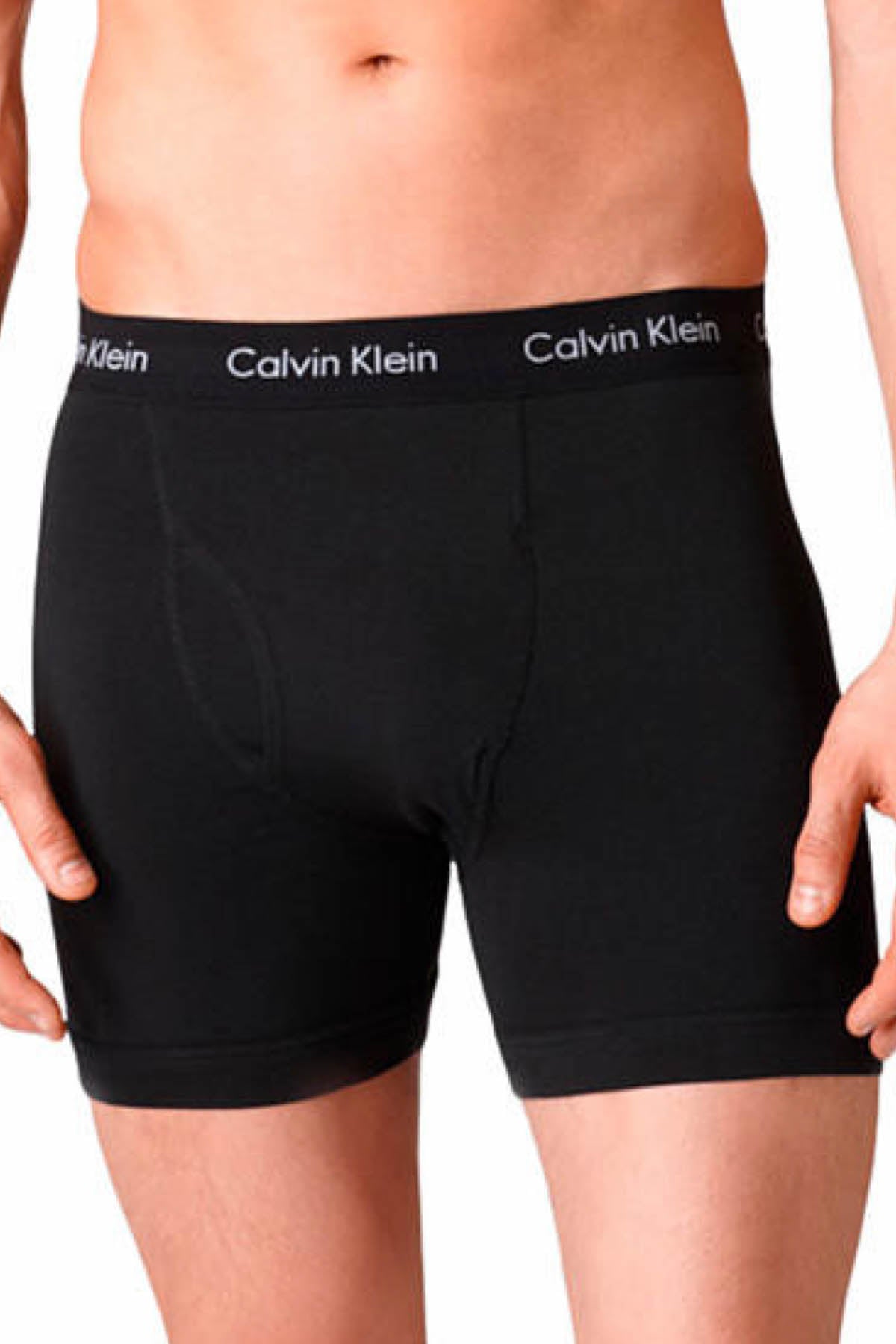 Calvin Klein Black Cotton-Stretch Classic-Fit Boxer Brief 3-Pack