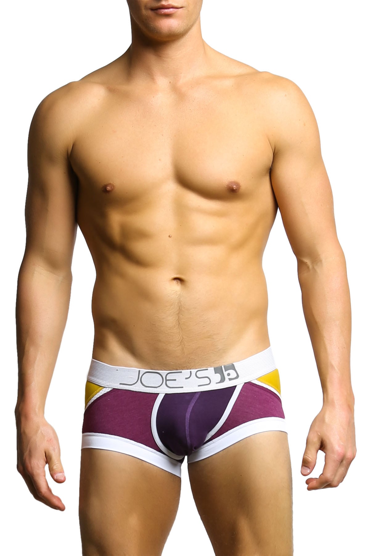 Joe's Jeans Purple & Mustard Boxer Trunk