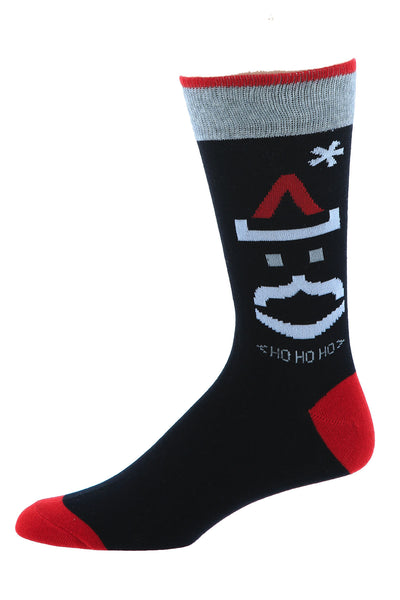Bottoms Out Emoji Santa Holiday Socks