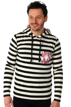 00 Nothing Blue & White Americano Hoodie thumbnail 4