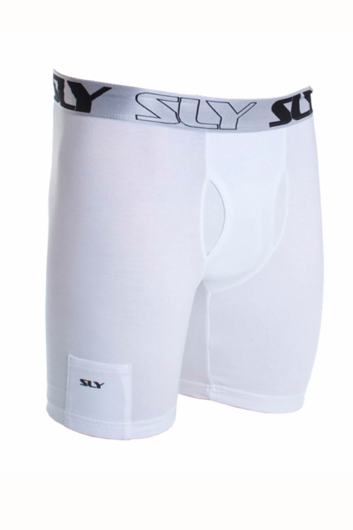 Sly White Solid Boxer Brief - Long