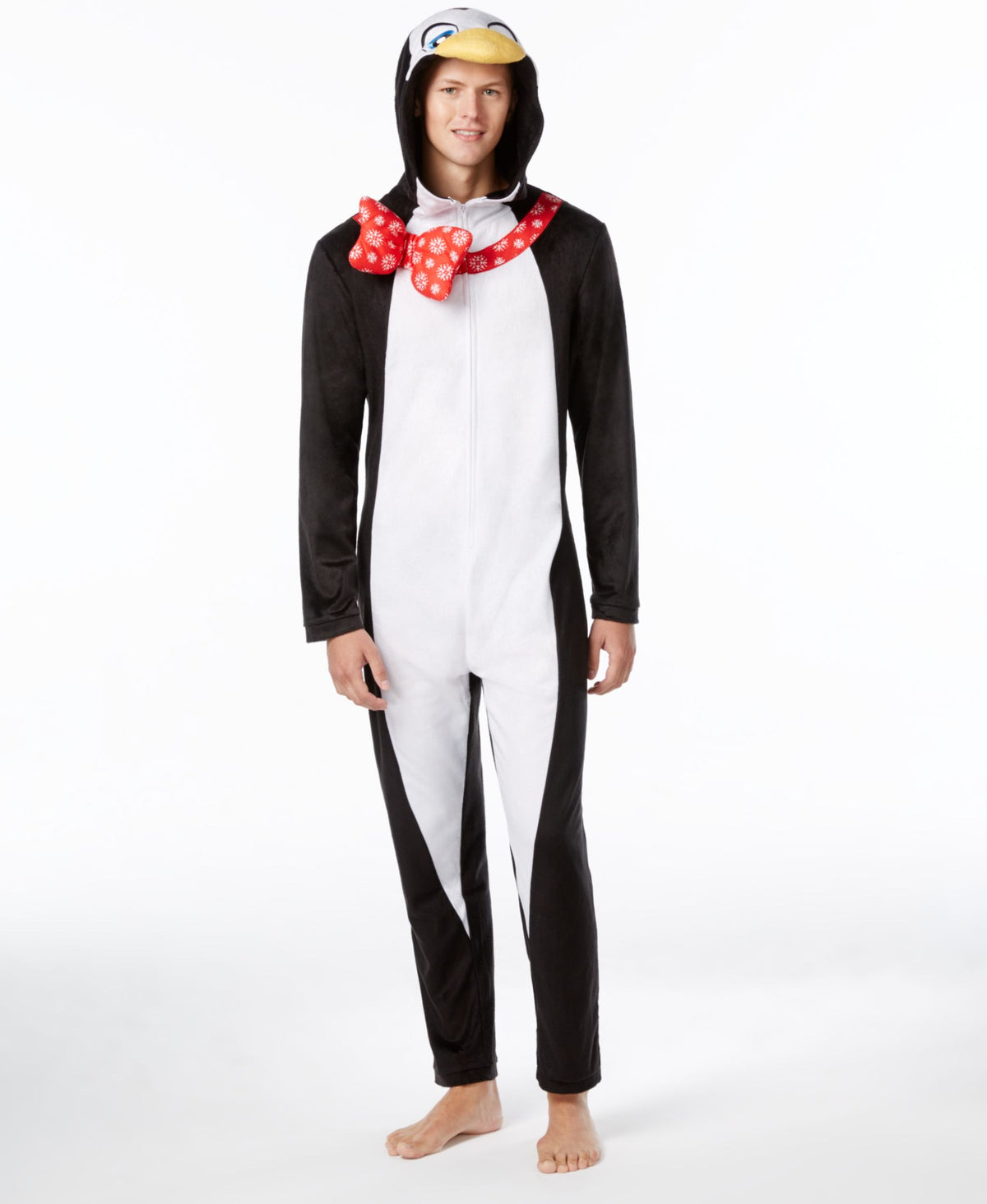 Penguin Adult Pajamas With Hood