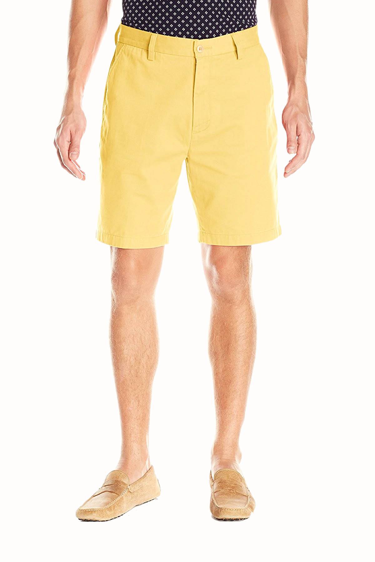 Nautica Corn Cotton-Twill Flat-Front Deck Short