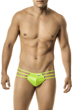 Candyman Shiny Fluorescent Green String Thong thumbnail 1
