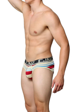 C-IN2 Jester Red Striped No-Show Profile Brief thumbnail 2