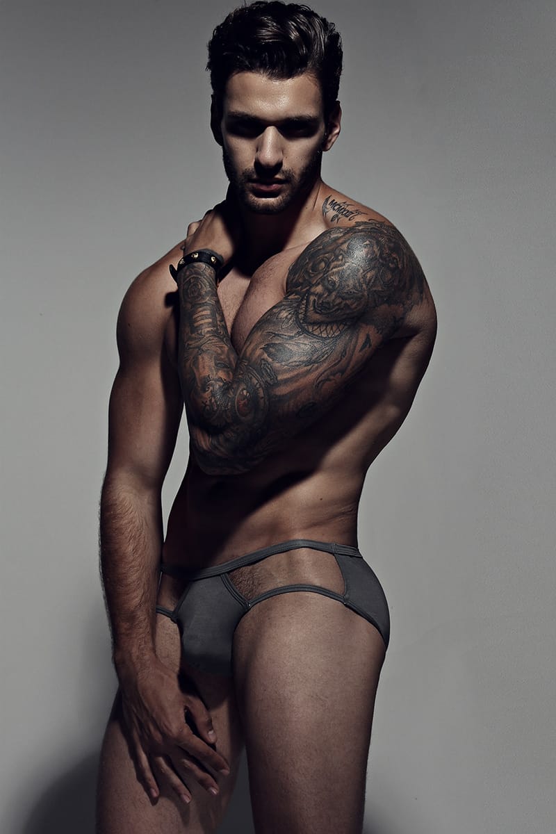 Core Grey Exposed Sides Brief