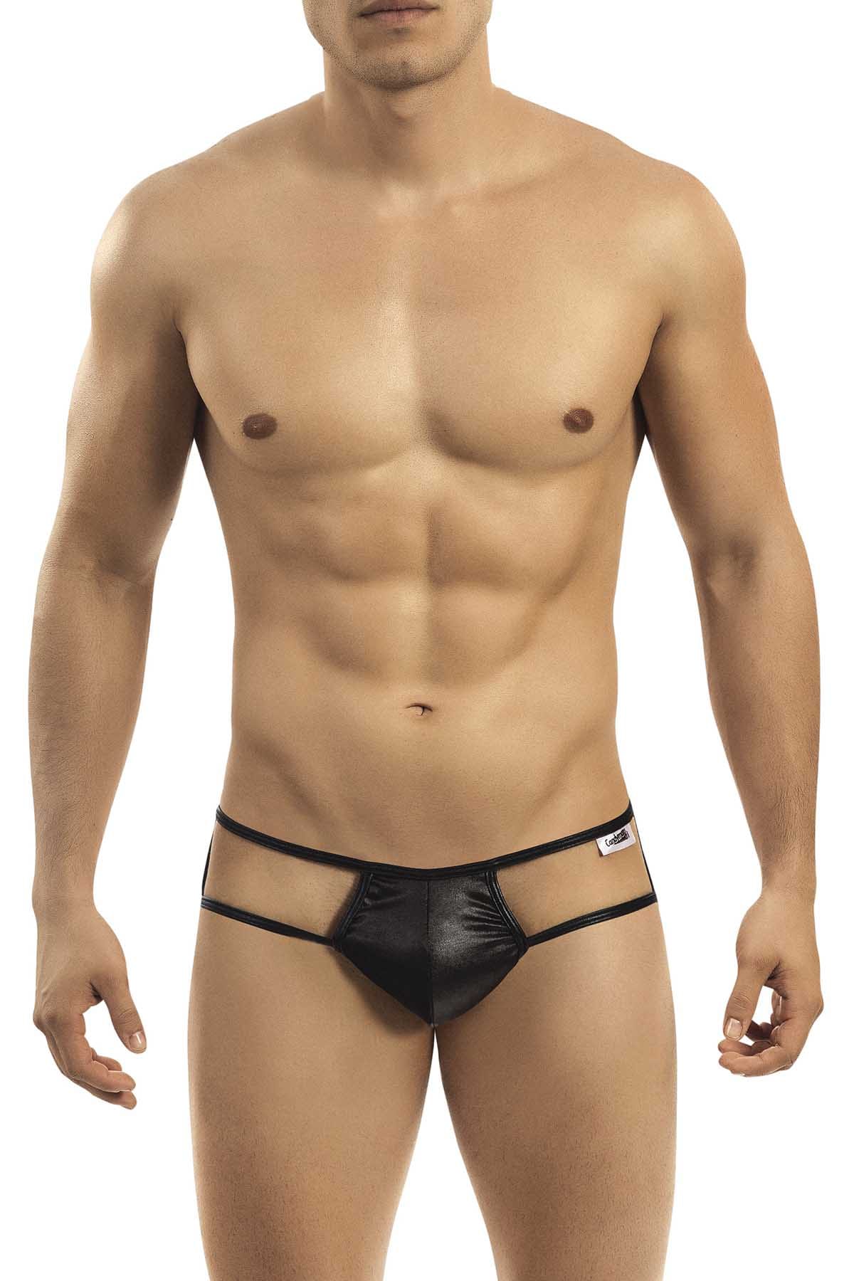 Candyman Black Jock Thong