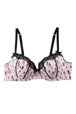 Catherine Malandrino Printed Microfiber Balconette Bra thumbnail 1