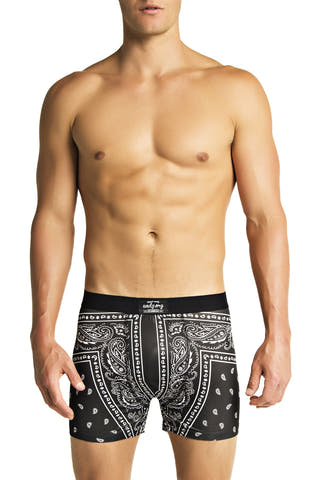 UNDZ Black Paisley Boxer Brief