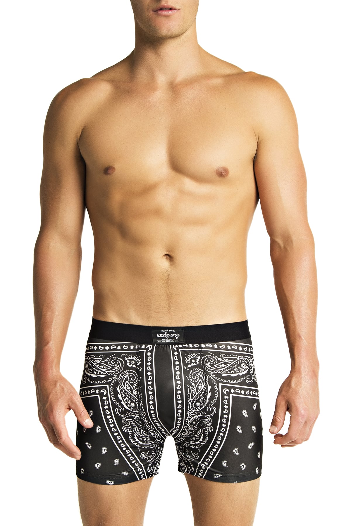 UNDZ Black Paisley Boxer Brief