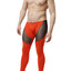 CheapUndies Burnt Orange Mesh Panel Performance Tight