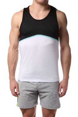 Freedom Reigns Black/White Bond Inset Tank thumbnail 1