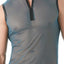 Gregg Homme Blue Break-In Muscle Mesh Shirt