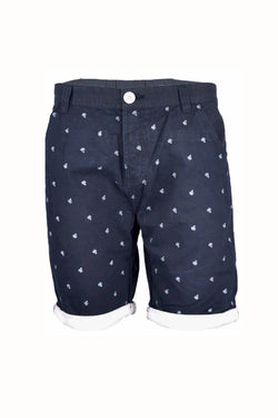 Soul Star Navy Bicycle Print Upfold Short thumbnail 2