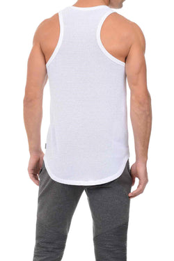2(X)ist White Modern Sport Open Mesh Tank Top thumbnail 2