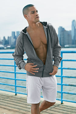 2(X)IST Dark Heather Grey Burnout Contrast Hoodie thumbnail 3