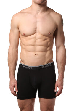 2(X)IST Black/Grey Stretch No-Show Boxer Brief 2-Pack thumbnail 2
