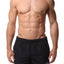 Datch Solid Black Gladiator Swim Short
