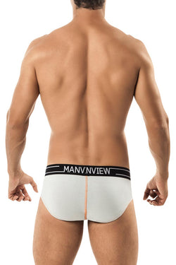 Manview Grey Stretch Cotton Edger Brief thumbnail 3