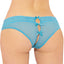 Seven 'Til Midnight Turquoise Leopard Lace Panty