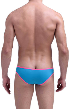 PetitQ Turquoise/Neon-Pink Bikini Brief thumbnail 3