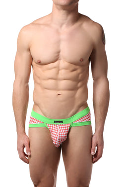 Manview Green Checkered Brief thumbnail 1