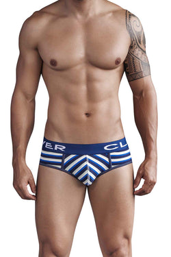 Clever Dark Blue Navajo Code Piping Brief thumbnail 1