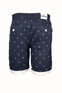 Soul Star Navy Bicycle Print Upfold Short thumbnail 3