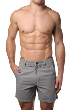 Trend Grey Washed Chino Short thumbnail 2