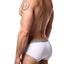 Cocksox White/Silver-Shimmer Contour-Pouch Sports Brief