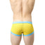 Tulio Yellow Mesh Go-Go Zipper Swim Trunk