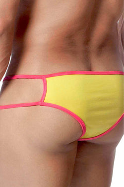 Candyman Yellow/Pink Strappy Brief thumbnail 2