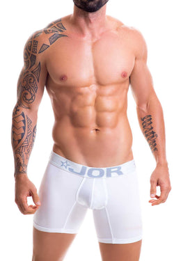 Jor White Basic Long Boxer thumbnail 1