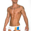 CheapUndies Orange Color Block Swim Brief