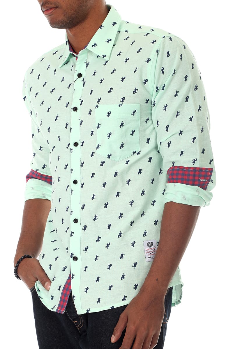 Something Strong Mint Green Something Outback Button-Up