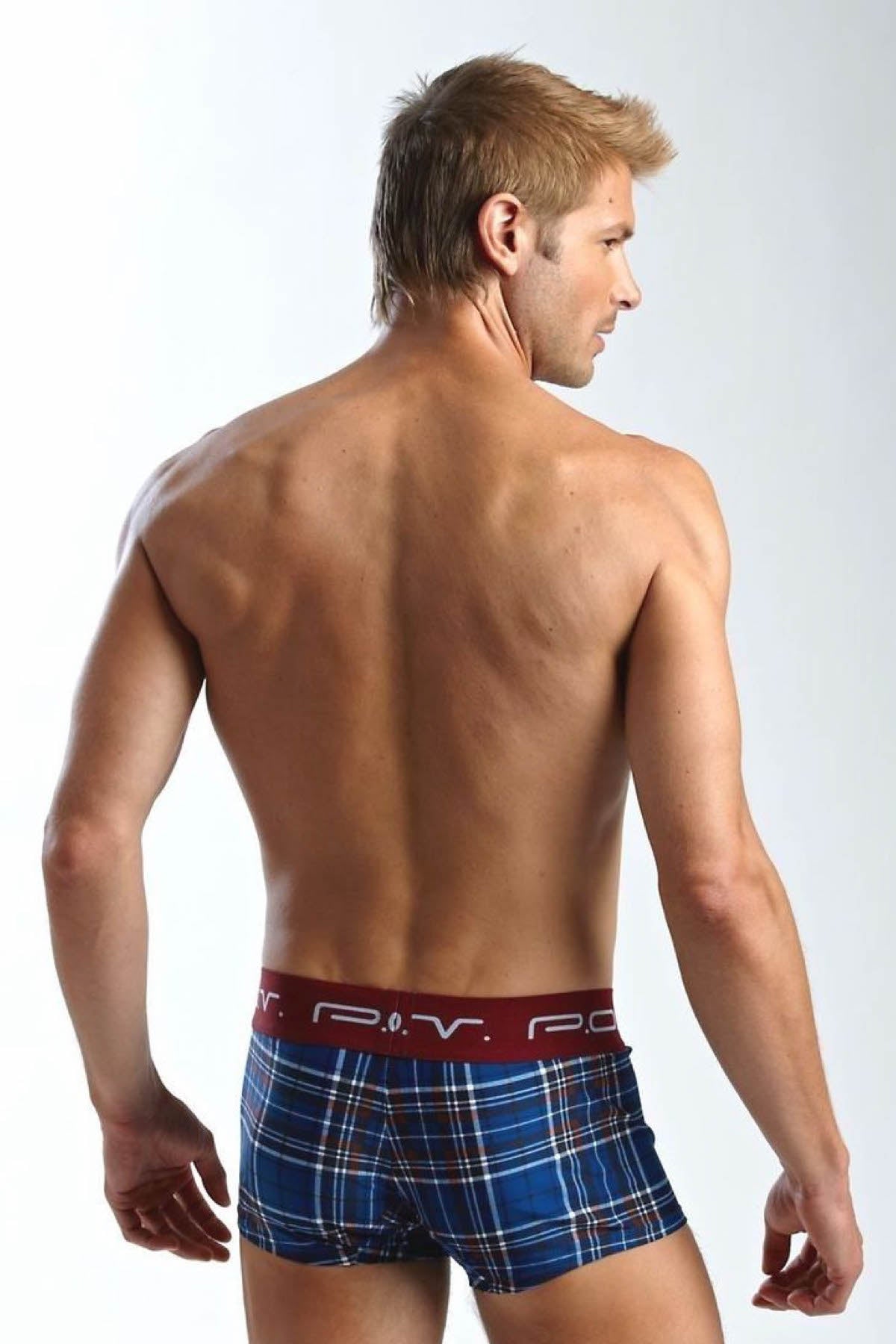 P.O.V. Blue Plaid Armada Trunk