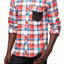 Oxymoron Red Joyful Sadness Button-Up