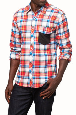 Oxymoron Red Joyful Sadness Button-Up thumbnail 1