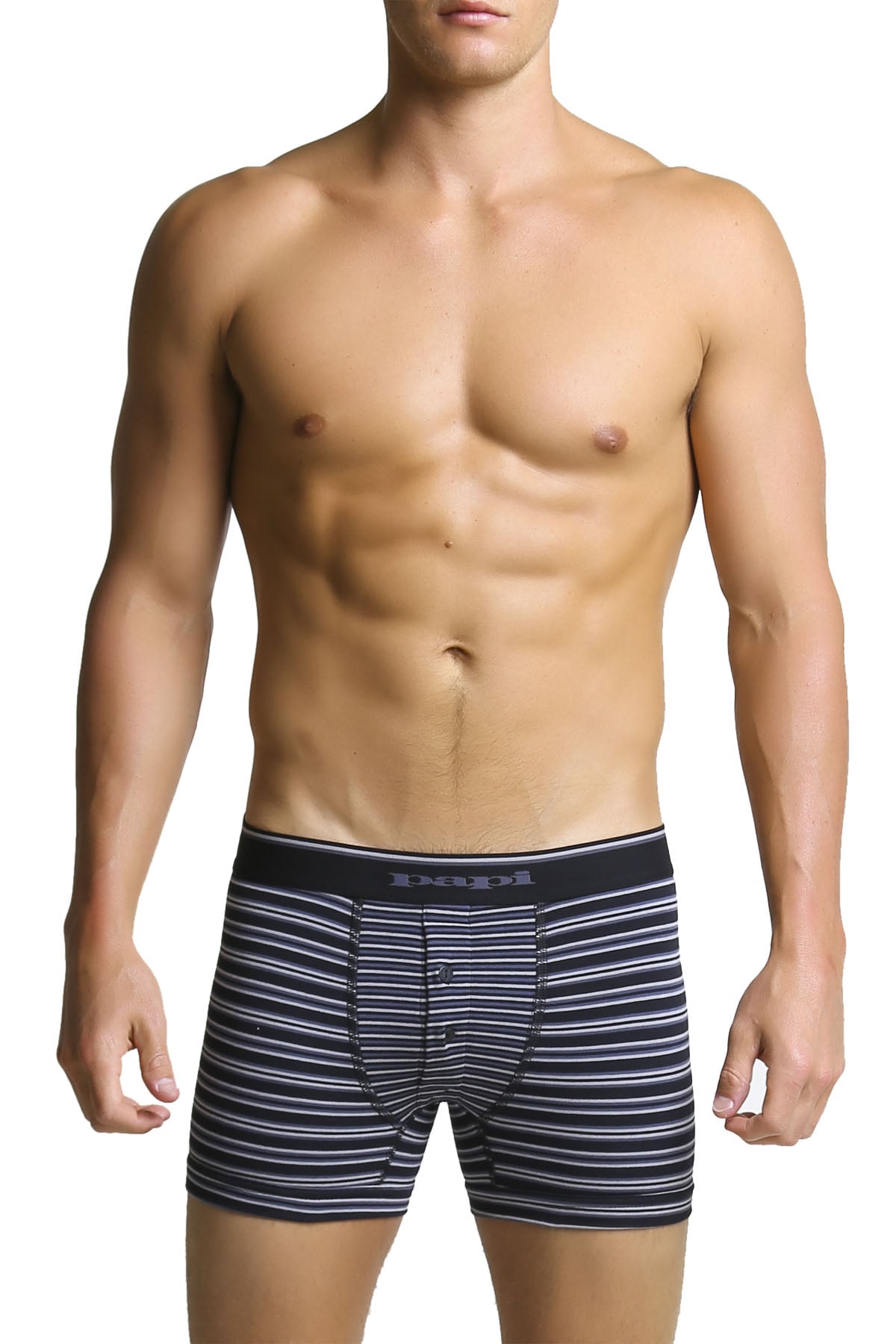 Papi Grey Stripe Mix Boxer Brief