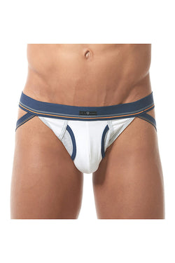 Gregg Homme White Sense Retro Fly-Front Jockstrap thumbnail 2
