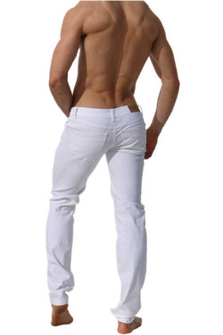 Rufskin White Fjord Stretch Twill Button Fly Jeans Optic thumbnail 3